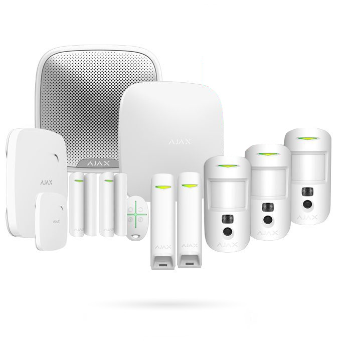 Protección kit ajax chalet completo sistema de alarma para casa aj chaletcamkit 2